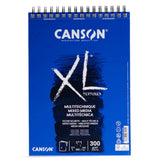 CANSON XL FILA NEW A5 - 14.8 x 21 cm - Spiral pad (15 sheets) Canson XL® Mixed Media Textured 300gsm