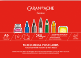 Caran d'Ache Mixed Media Postcards 250gsm