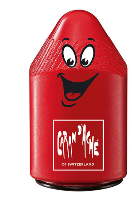 Caran d'Ache Double Pencil Sharpener - Red Plastic