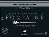 Clairefontaine Black Paper Watercolour Pad 300gsm