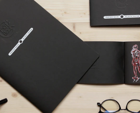 Clairefontaine Crok'Book  24 Sheets  Black