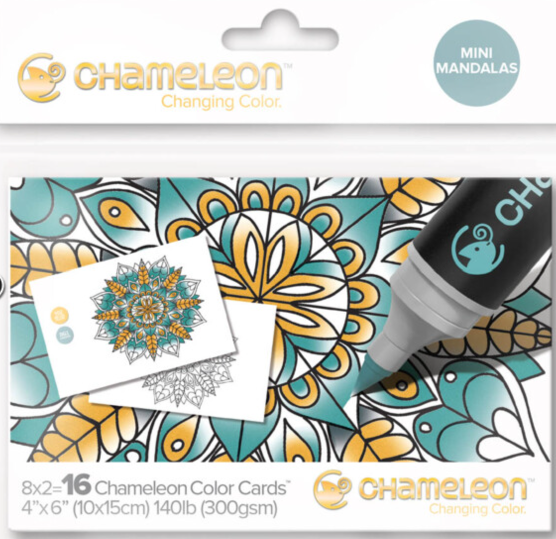 Chameleon Colour Cards  300gsm Various Designs 10 x 15cm