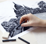 Conte A Paris Carre Crayon Sketch Black 2B 12 Set