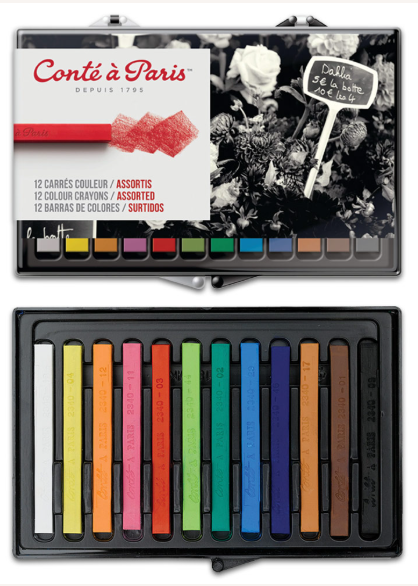 Conte A Paris Carre Crayon Assorted 12 Set