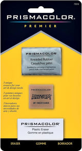 Prismacolor Premier Eraser Set - Kneaded, ArtGum and Plastic Erasers, Set of 3