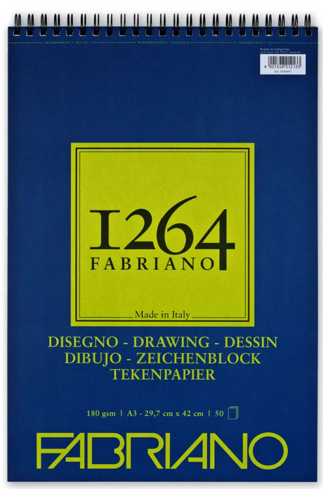 Fabriano 1264 Spiral Drawing Pad 180gsm