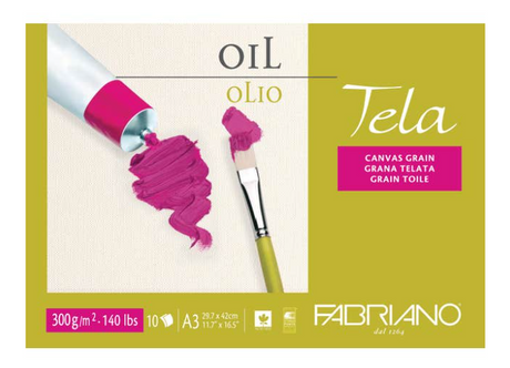 Fabriano Tela Oil Pads 300gsm A3 A4 A5