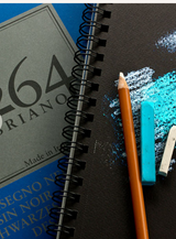 Fabriano 1264 Spiral Black Pad 200gsm A3