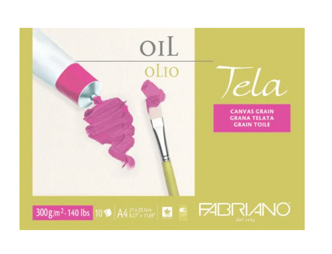 Fabriano Tela Oil Pads 300gsm A3 A4 A5