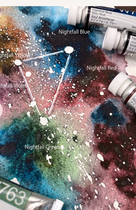 Holbein Nightfall Watercolour Set of 5 x 5ml Tubes - W796