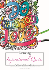 Jasart A4 Colouring Book 12 Sheets Inspirational Quotes 170gsm