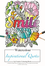Jasart A4 Adult Colouring Book Watercolour 200gsm Inspirational Quotes