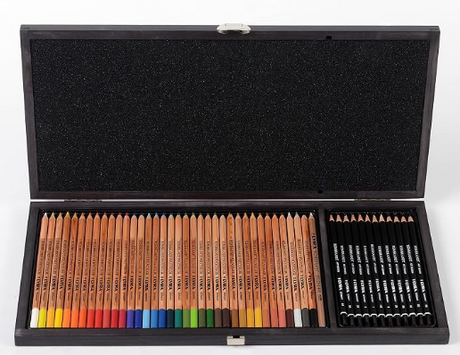 LYRA Rembrandt Polycolor & Art Design 30 pieces in Wooden Box