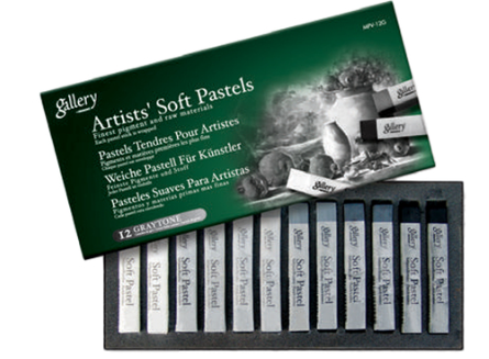 Mungyo Gallery Artist' Soft Pastels Set 12 Graytone