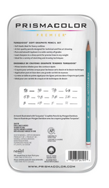 Prismacolor Premier Graphite Drawing Set of 12 in Tin Turquoise Soft