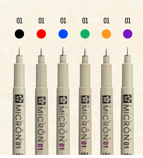 Sakura Pigma Pigment Ink Fineliner Color Set Mandala Set 01