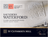 SAUNDERS SAUNDERS Hot Press / 23x31cm Saunders Waterford 300gsm Watercolour Blocks