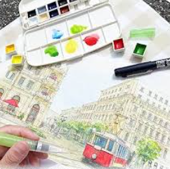 Kuretake Gansai Tambi 14 Portable Watercolour Set
